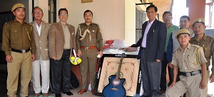 The Officers of Raj Bhavan handover games and sports item to jailer incharge for jailer of central jail Jullang, Itanagar on 3rd February2017